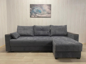 Диван Комфорт-3 ПБ+МДФ Тик-Так велюр Sensey steel grey в Екатеринбурге - magazinmebeli.ru | фото