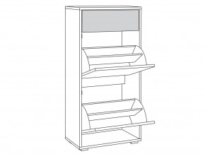 Комод для обуви 13.114 Куба в Екатеринбурге - magazinmebeli.ru | фото 2