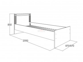 Кровать одинарная Ольга 18 900 в Екатеринбурге - magazinmebeli.ru | фото 2
