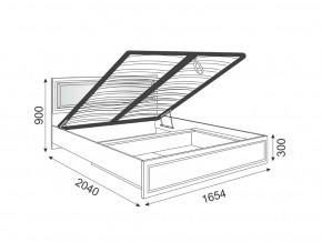 Кровать подъемная со спинкой Беатрис 11 Орех в Екатеринбурге - magazinmebeli.ru | фото 2