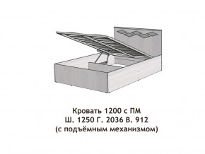 Кровать с подъёмный механизмом Диана 1200 в Екатеринбурге - magazinmebeli.ru | фото 2