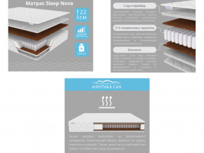 Матрас Sleep Nova шириной 1200 мм в Екатеринбурге - magazinmebeli.ru | фото 2