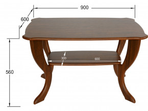 Стол журнальный Маэстро СЖ-01 орех в Екатеринбурге - magazinmebeli.ru | фото 2