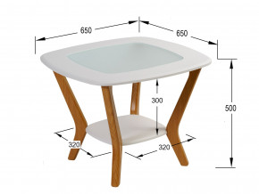 Стол журнальный Мельбурн Белый в Екатеринбурге - magazinmebeli.ru | фото 2